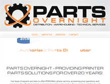 Tablet Screenshot of partsovernight.com.au